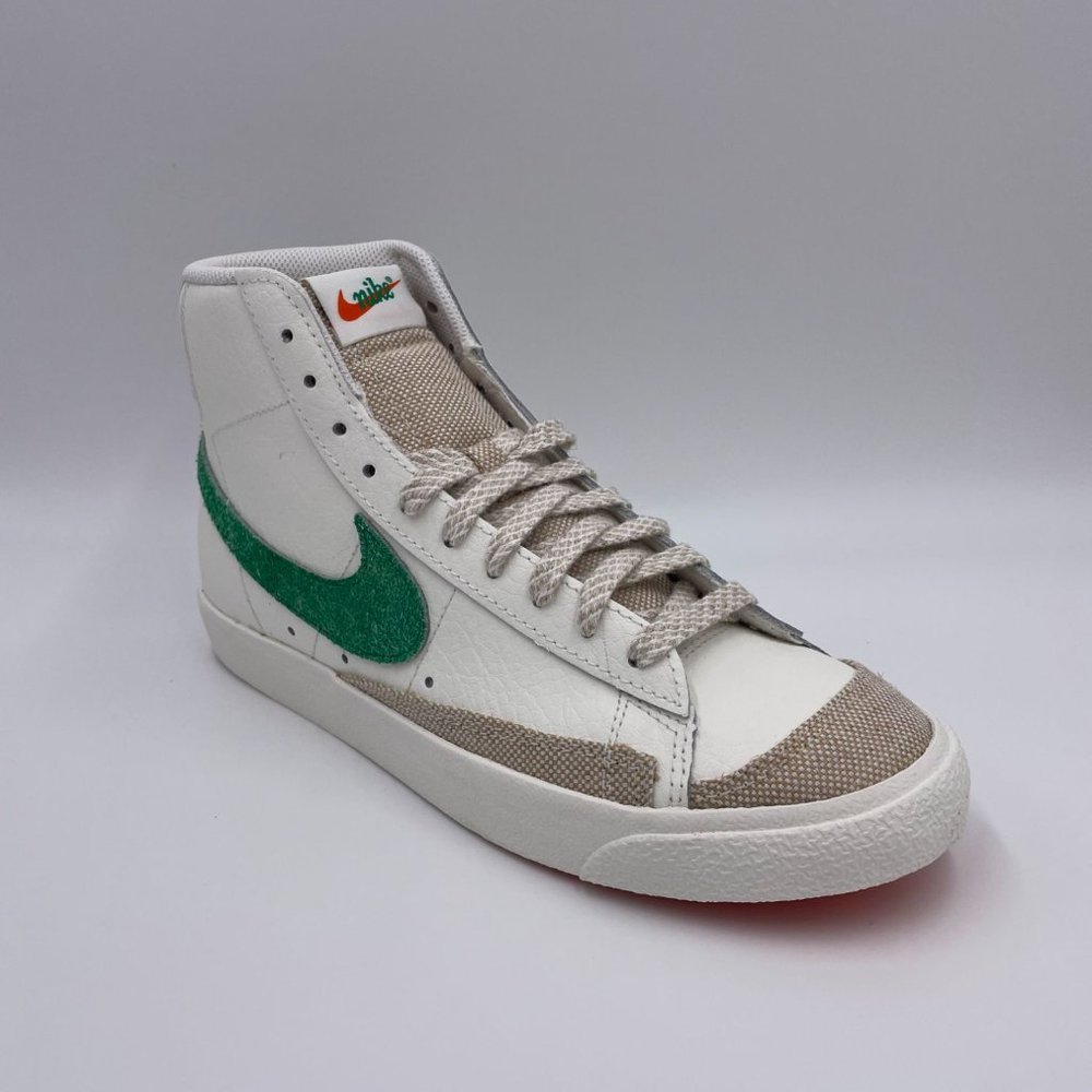 Nike Blazer Mid ' 77 White / Green Womens Shoes - Picture 7 of 8